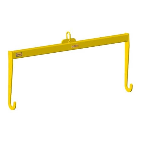 Machining & Welding By Olsen M&W 36" Dia. X 72"L Roll Lifting Beam, Yellow, 18"L x 40"W x 78"H, 154lbs, 4000 Lb. Capacity 20718